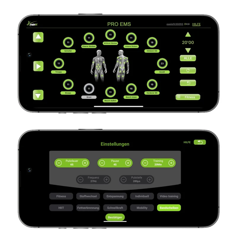 PRO EMS System mit 24 Elektroden