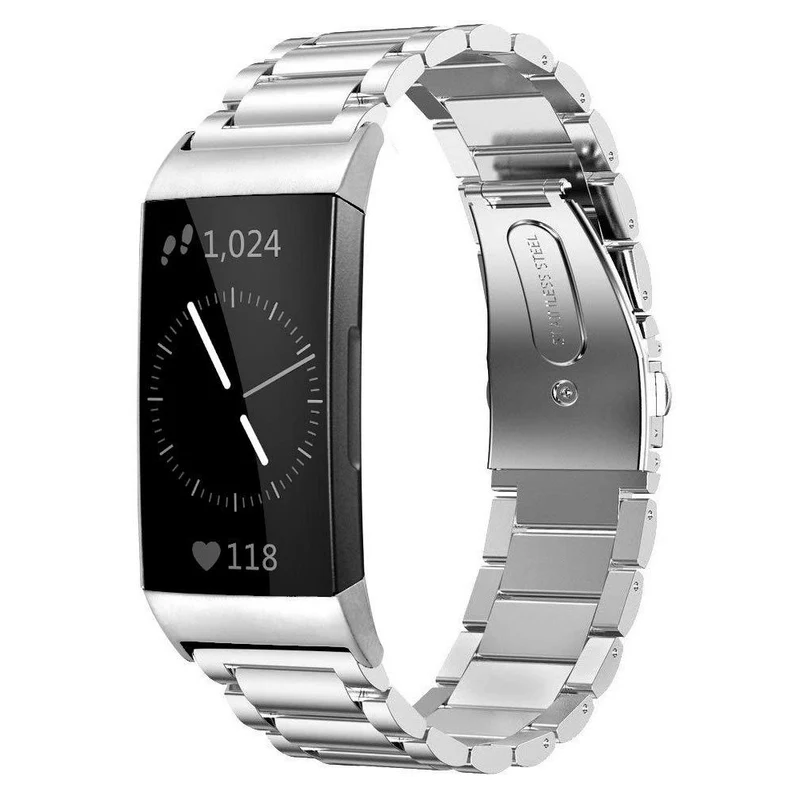 Mega Angenehm Fitbit Charge 4 / Fitbit Charge 3 Metall Universell Armband