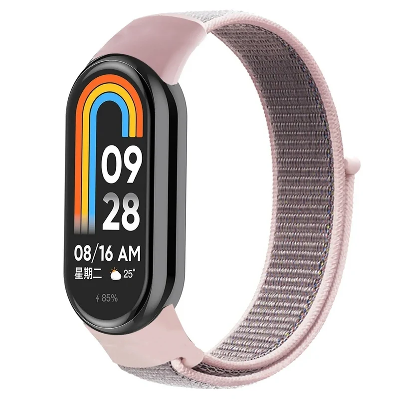 Xiaomi Smart Band 11 Nylonarmband (Rosa Sand)