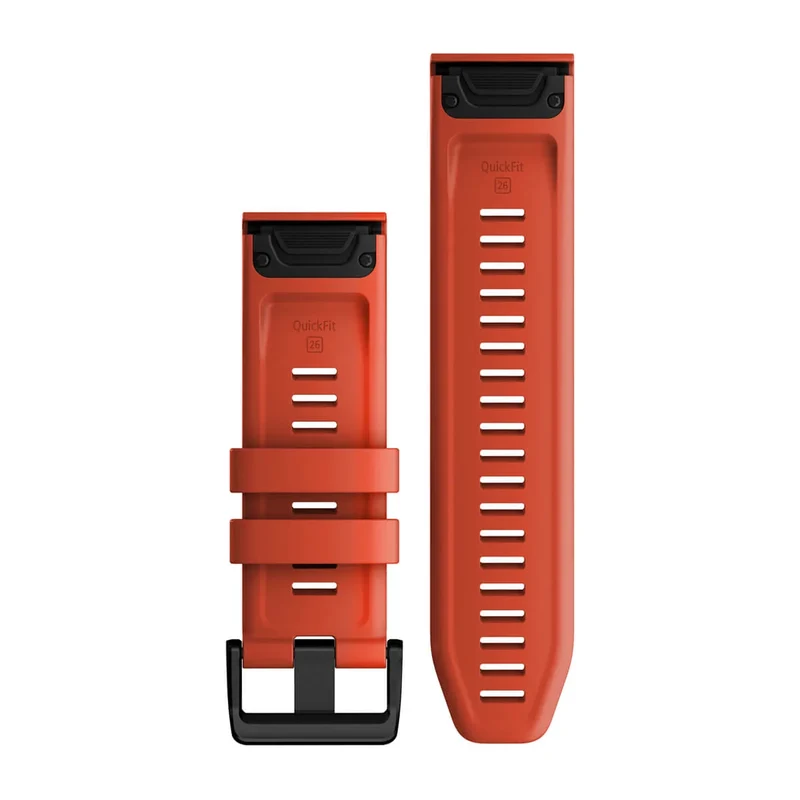 Garmin QuickFit-Armbänder (26 mm) Silikon Flammenrot