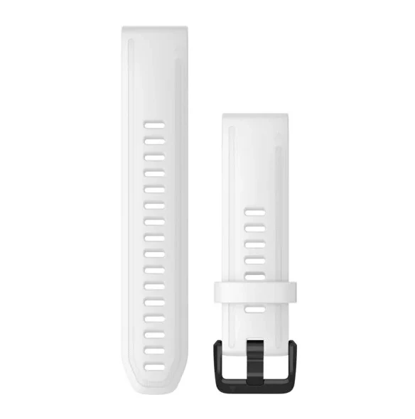 Garmin Quickfit-Armbänder (20 mm) Silikon Weiss