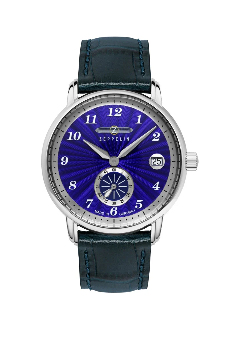Zeppelin New Captains Line 8633-3 Damenuhr Ultramarinblau • Schweizer Quarzwerk Ronda 6004.D • Mineralglas K1
