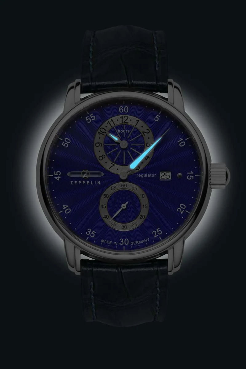 Zeppelin New Captain's Line 86263 Herrenuhr Ultramarin • Sellita SW266 Automatikwerk • Saphirglas