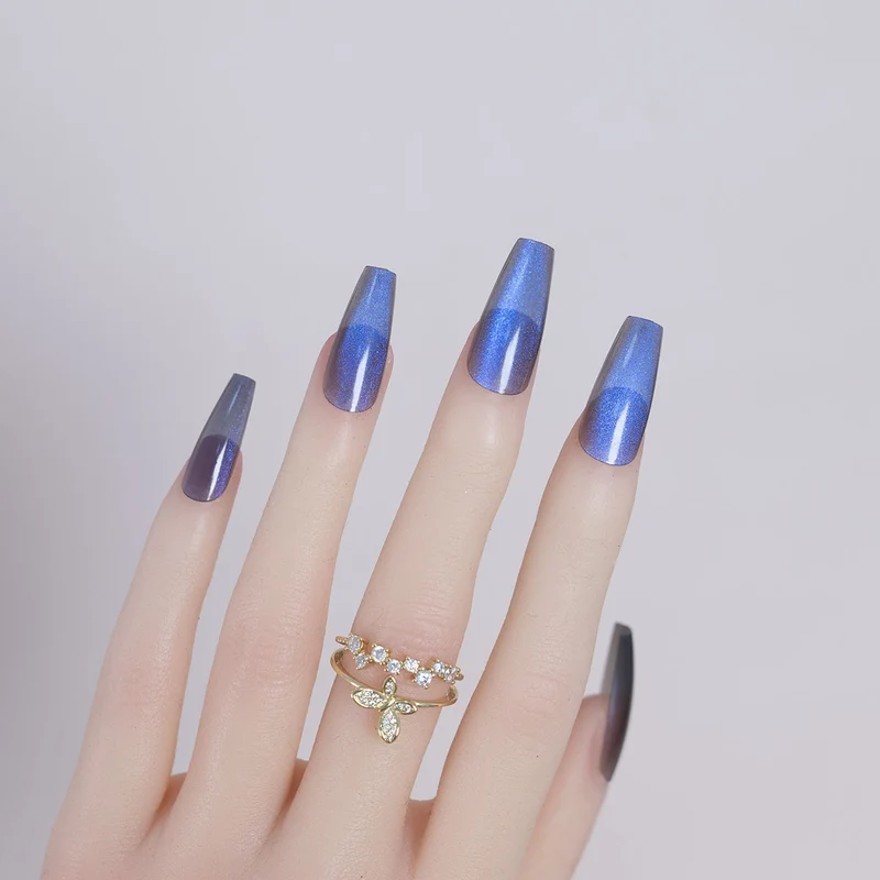 Elegante Glänzende Stiletto Press-On Nägel