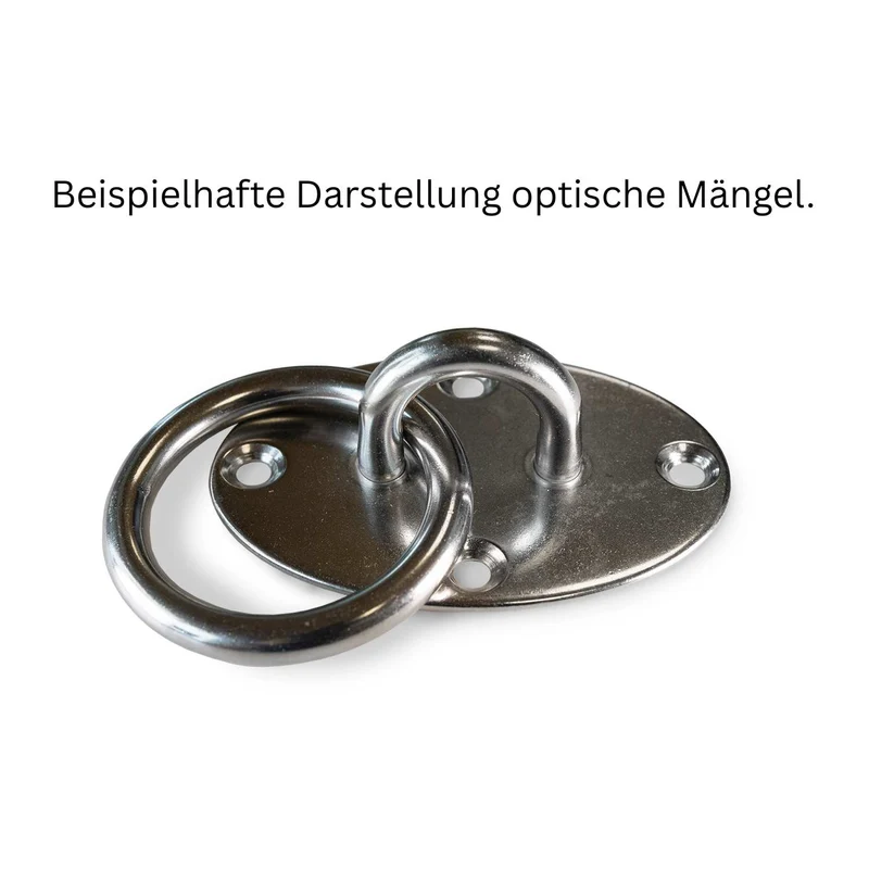 B-Ware: Deckenbefestigung OVAL aus Edelstahl
