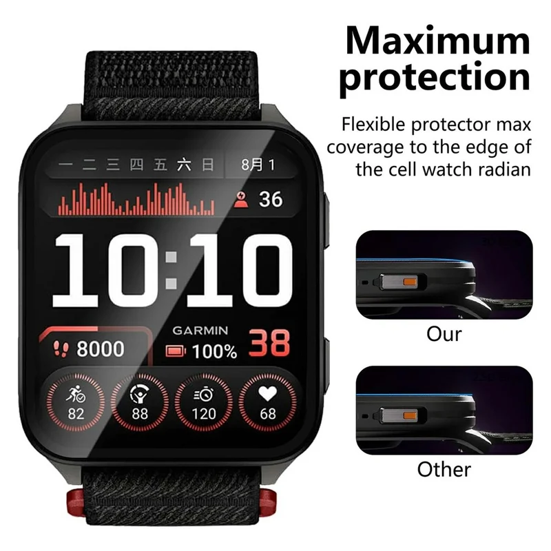 2stück Garmin Venu X1 Silikon Displayschutz
