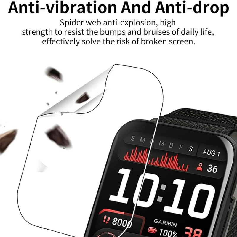 3stück Garmin Venu X1 Silikon HD Displayschutz