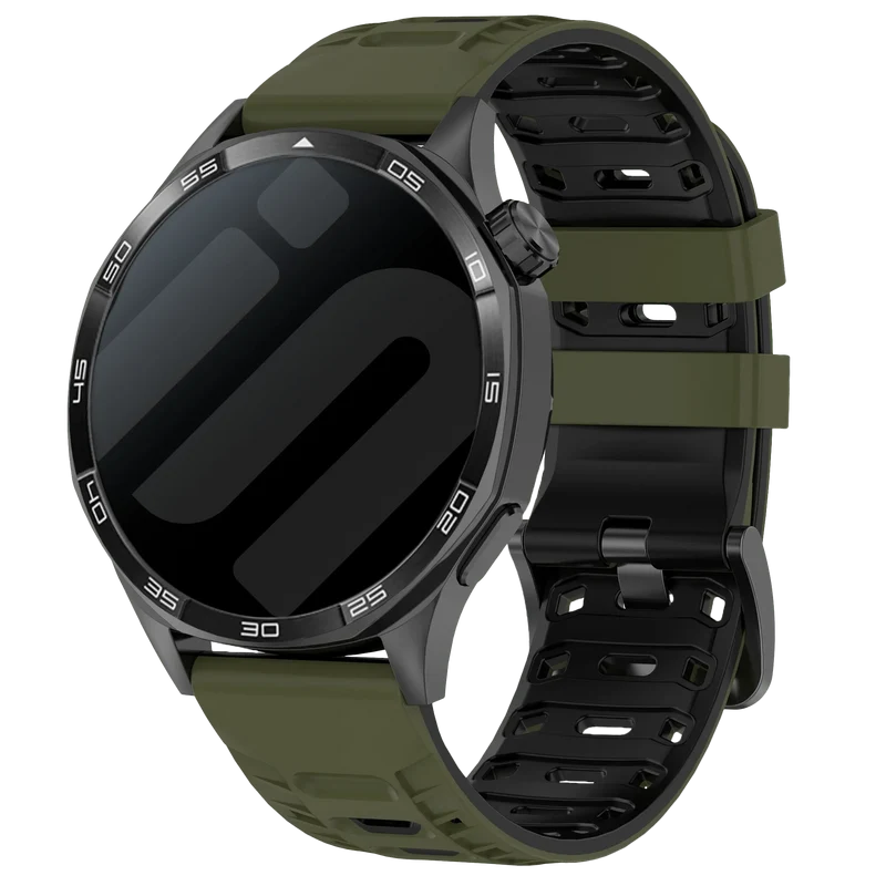 Motorola Moto Watch Ultra Mecha Sport Armband (Armeegrün/Schwarz)