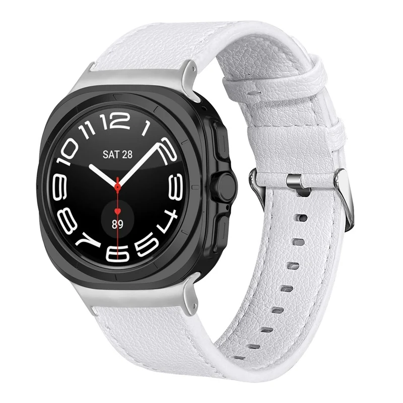 Sehr Elegant Samsung Galaxy Watch Ultra (2025) 47mm Echtes Leder Armband