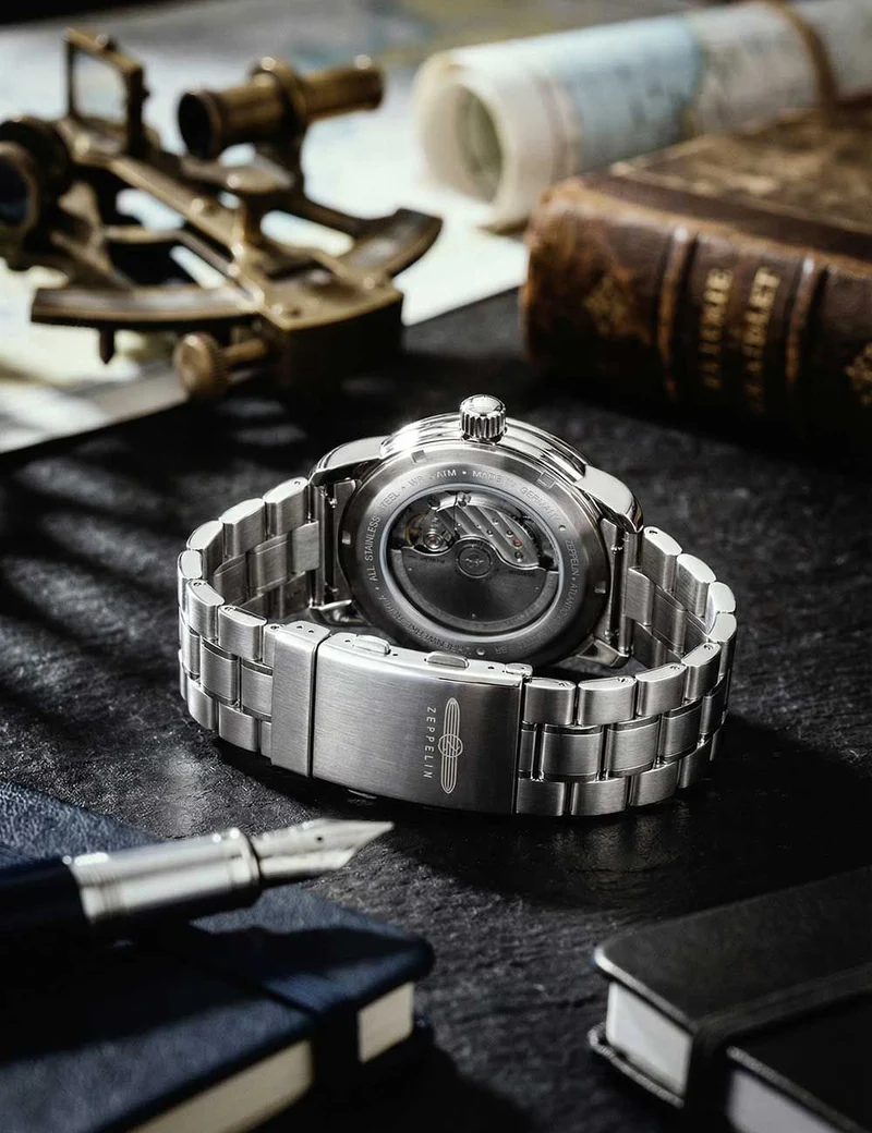 Zeppelin Atlantic 8468MB-1 Herrenuhr Schwarz • Automatikwerk • 5 ATM wasserdicht