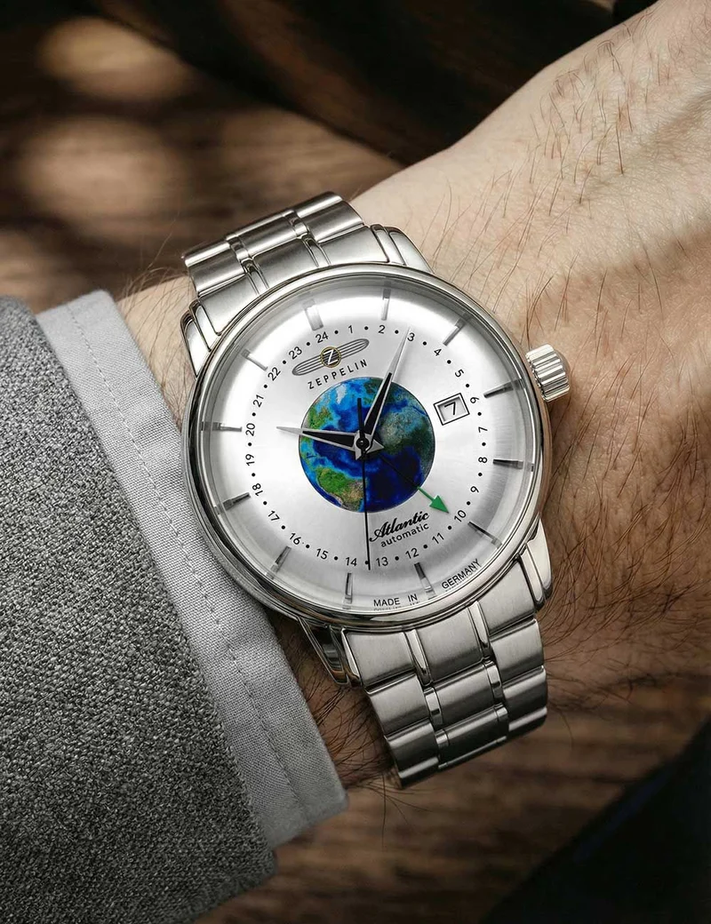 Zeppelin Atlantic 8468MB-1 Herrenuhr Schwarz • Automatikwerk • 5 ATM wasserdicht
