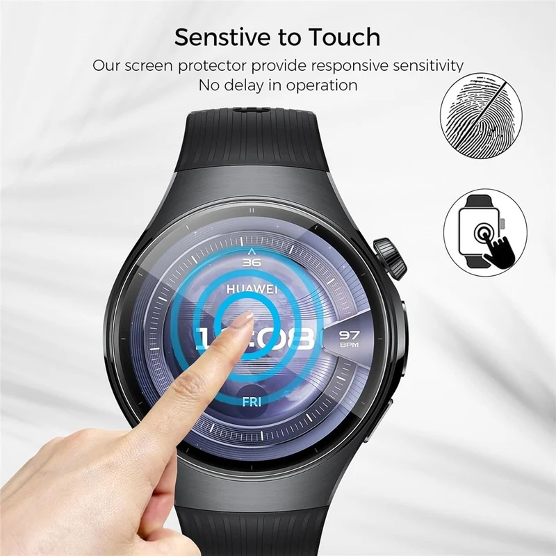 Huawei Watch 5 46mm Silikon HD Displayschutz