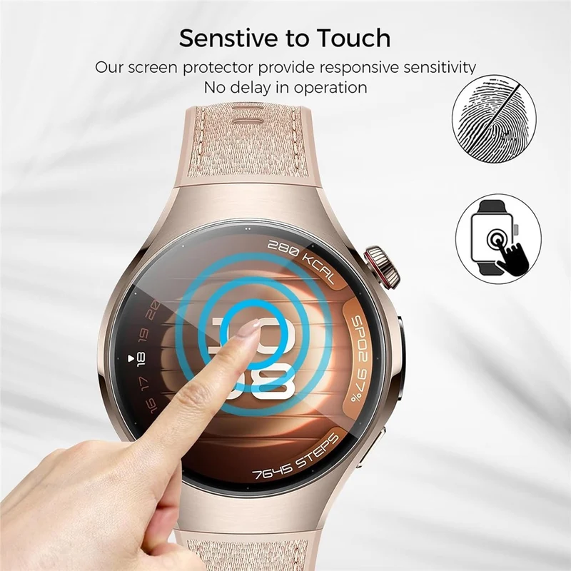 Huawei Watch 5 42mm Silikon HD Displayschutz