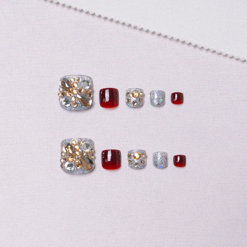 Dekorative Strass-Pediküre 1791110397