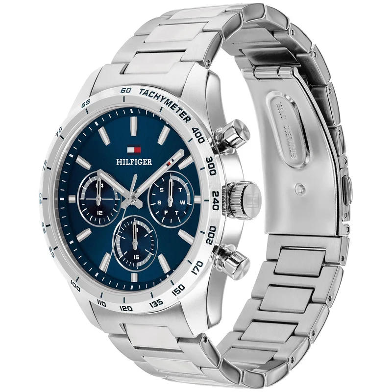 Tommy Hilfiger Hampton 1792278 Herren Armbanduhr • Quarzwerk • Edelstahlgehäuse