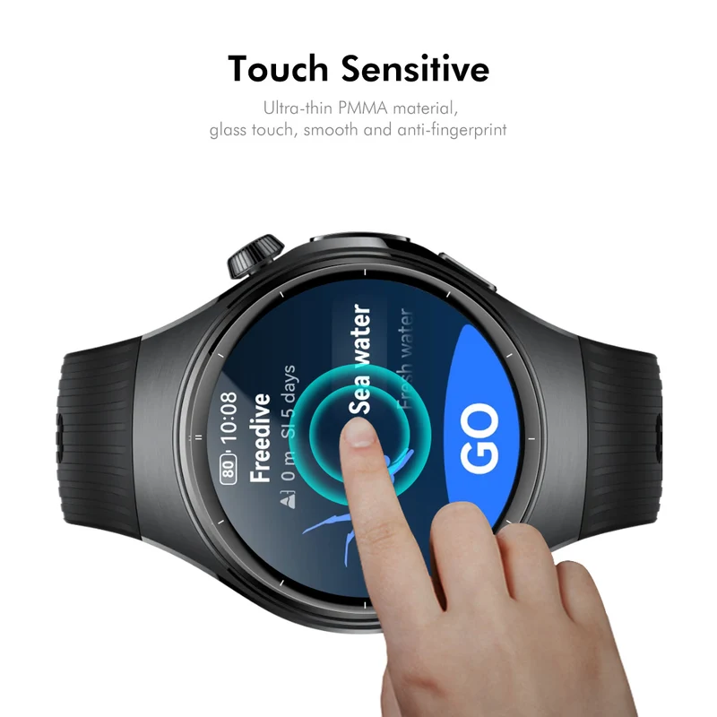 Huawei Watch 5 46mm Silikon 3D Gekrümmt Displayschutz