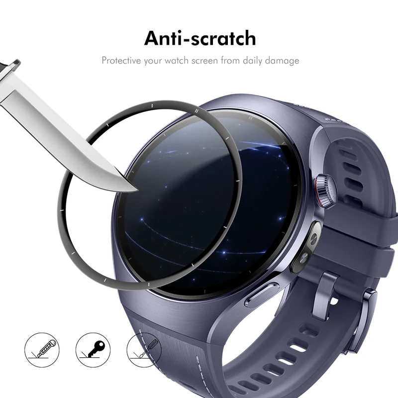 Huawei Watch 5 46mm Silikon 3D Gekrümmt Displayschutz