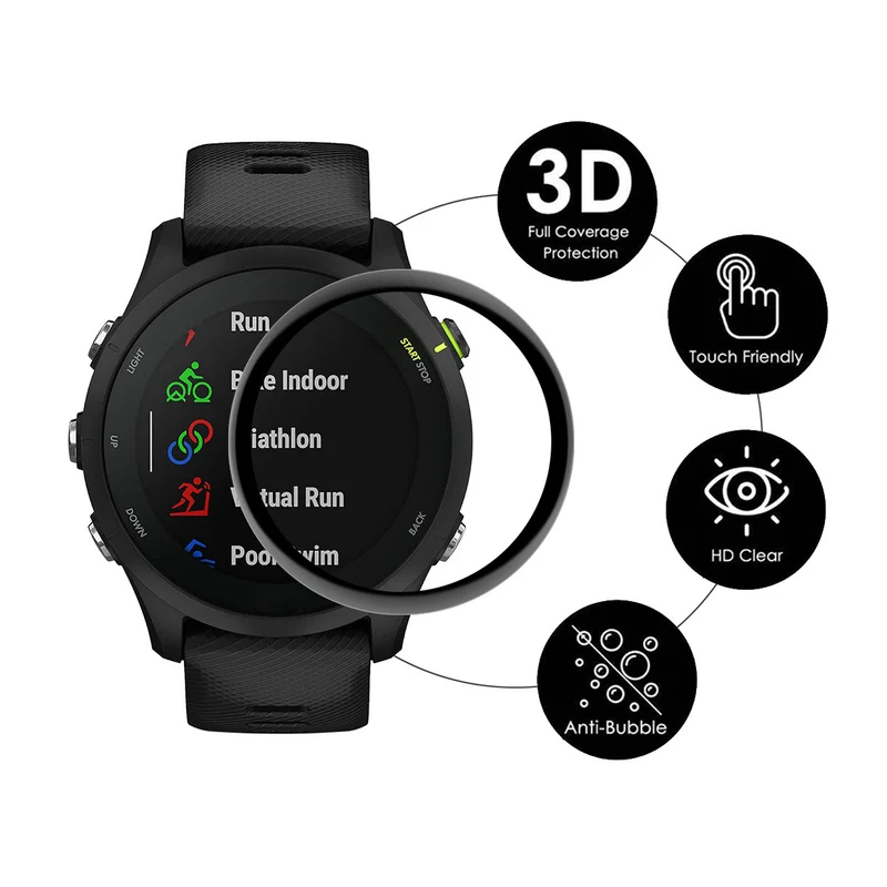 Garmin Vivoactive 6 Silikon 3D Gekrümmt Displayschutz