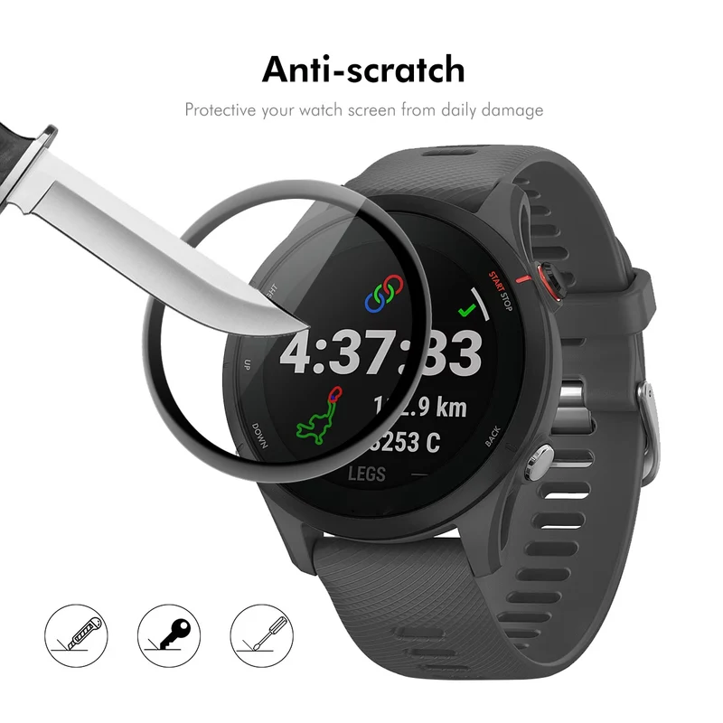 Garmin Vivoactive 6 Silikon 3D Gekrümmt Displayschutz
