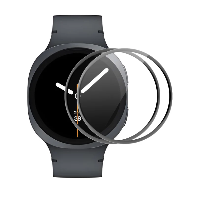 Samsung Galaxy Watch8 44mm Silikon 3D Gekrümmt Displayschutz