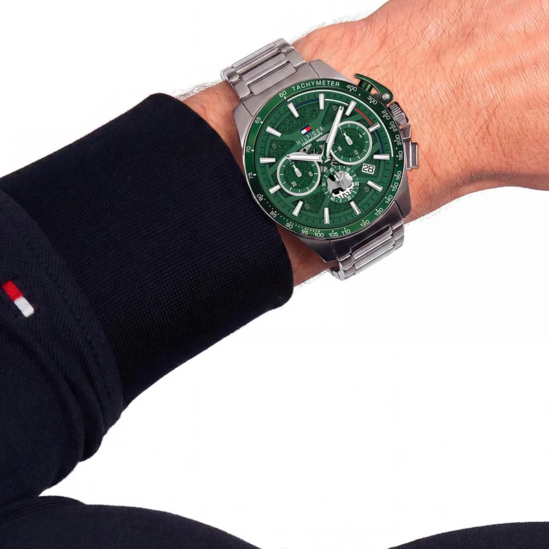 Tommy Hilfiger Bank 1792293 Herren Armbanduhr • Quarzwerk • Edelstahlgehäuse