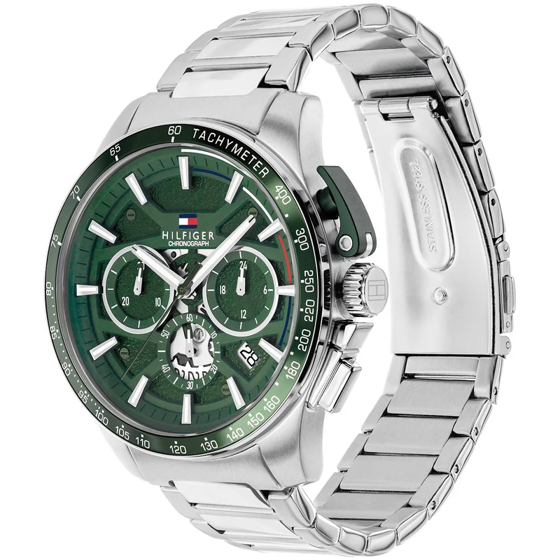 Tommy Hilfiger Bank 1792293 Herren Armbanduhr • Quarzwerk • Edelstahlgehäuse