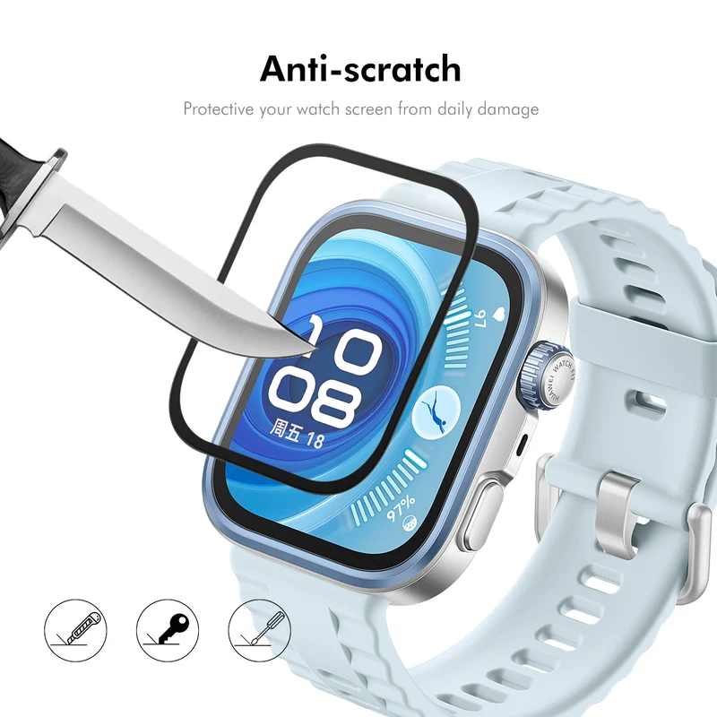 Huawei Watch Fit 4 Pro Silikon 3D Gekrümmt Displayschutz