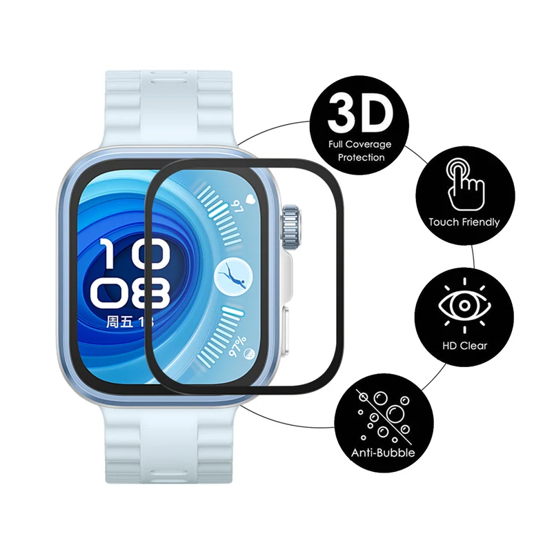 Huawei Watch Fit 4 Pro Silikon 3D Gekrümmt Displayschutz