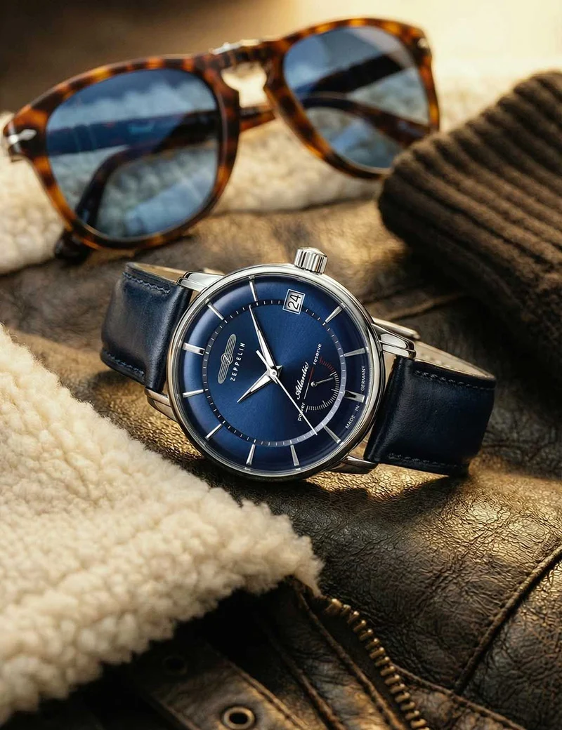 Zeppelin Atlantic 8416-3 Herrenuhr • Automatikwerk mit Gangreserveanzeige • Limited Edition