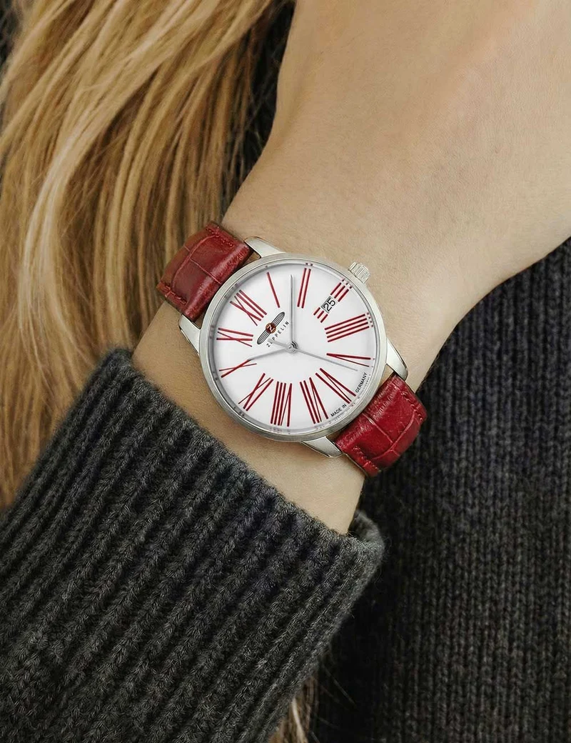 Zeppelin Flatline 8347-5 Herren Armbanduhr • Flaches Quarzwerk • Elegantes Design