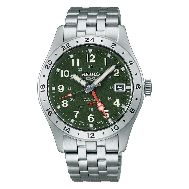 Seiko 5 Sports HDB001K1 Herren Armbanduhr • Automatikwerk mit GMT • Sichtboden