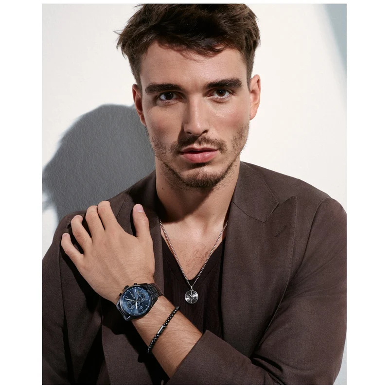 BOSS Grand Prix 1514314 Herren Armbanduhr Blau • Chronograph • Tachymeter-Lünette