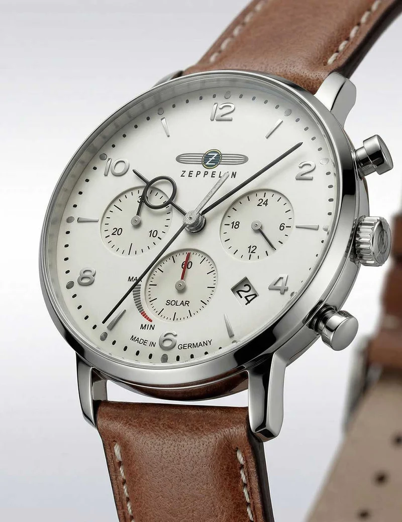 Zeppelin LZ-129 Hindenburg 8086-5n Herrenuhr Blau • Quarz-Chronograph • Tachymeter-Lünette