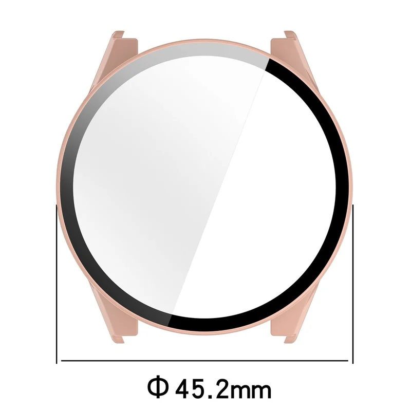 Auffallend Modisch Garmin Forerunner 570 42mm Hülle mit Displayschutz in Glas und Silikon