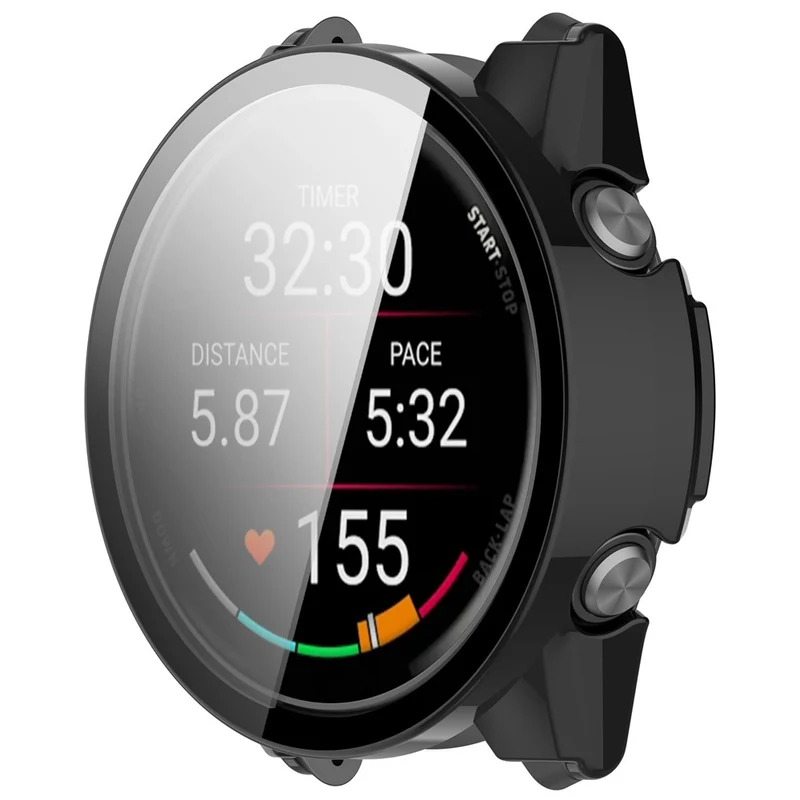 Super Stylisch Garmin Forerunner 570 47mm Hülle mit Displayschutz in Glas und Silikon