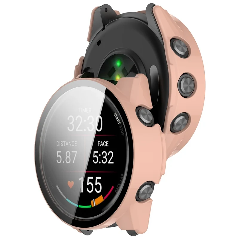 Super Stylisch Garmin Forerunner 570 47mm Hülle mit Displayschutz in Glas und Silikon
