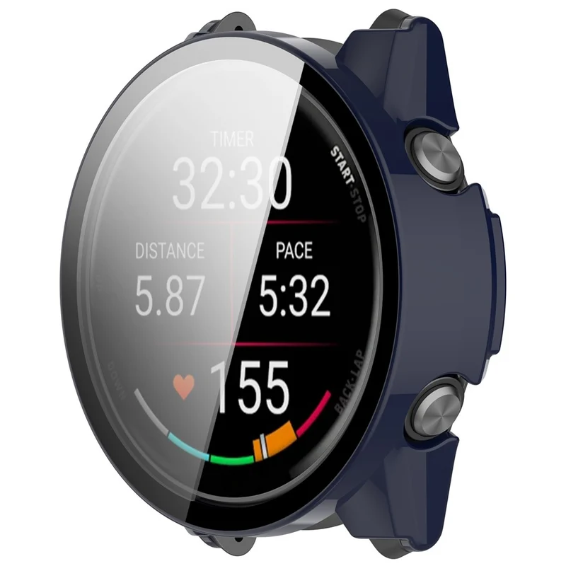 Modisch Garmin Forerunner 970 Hülle mit Displayschutz in Glas und Silikon