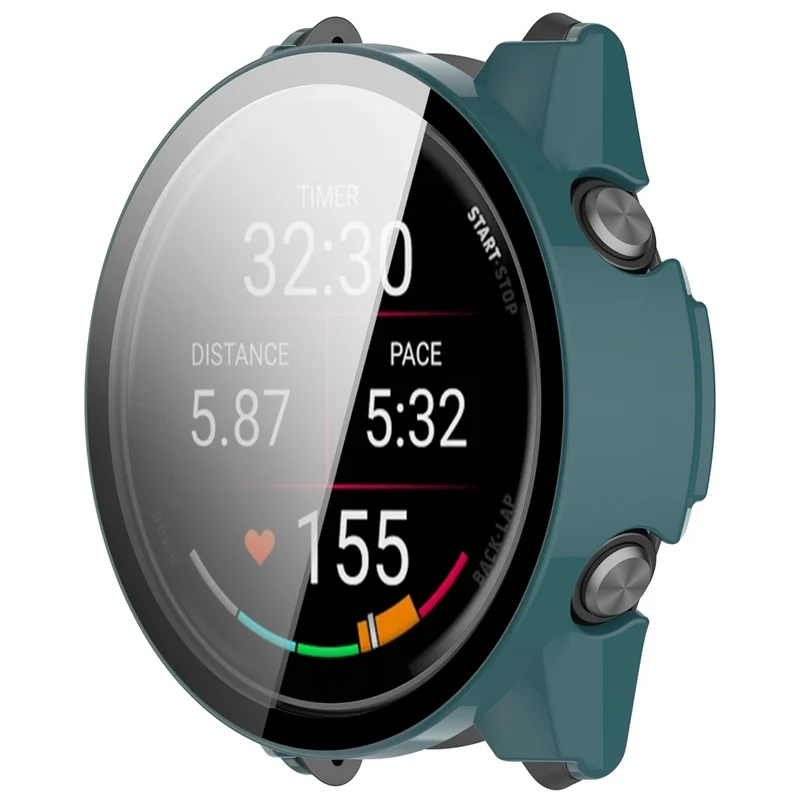 Modisch Garmin Forerunner 970 Hülle mit Displayschutz in Glas und Silikon