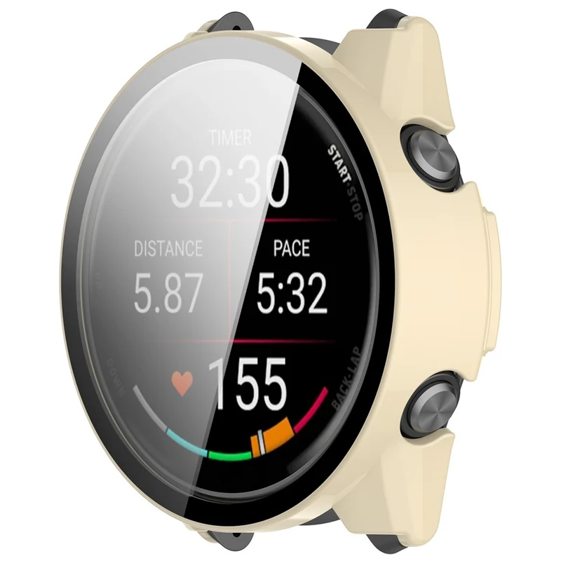 Modisch Garmin Forerunner 970 Hülle mit Displayschutz in Glas und Silikon