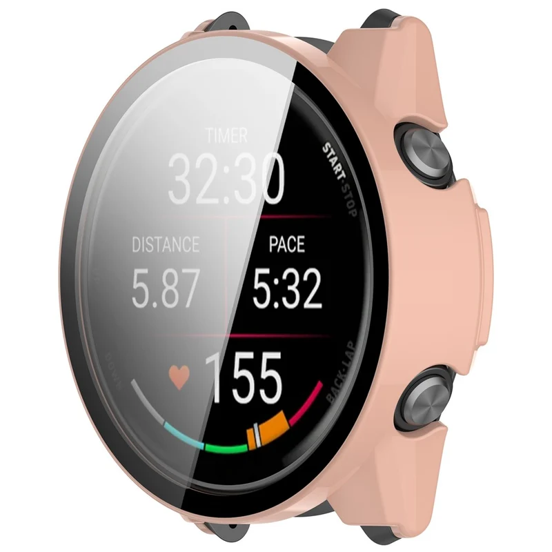 Modisch Garmin Forerunner 970 Hülle mit Displayschutz in Glas und Silikon