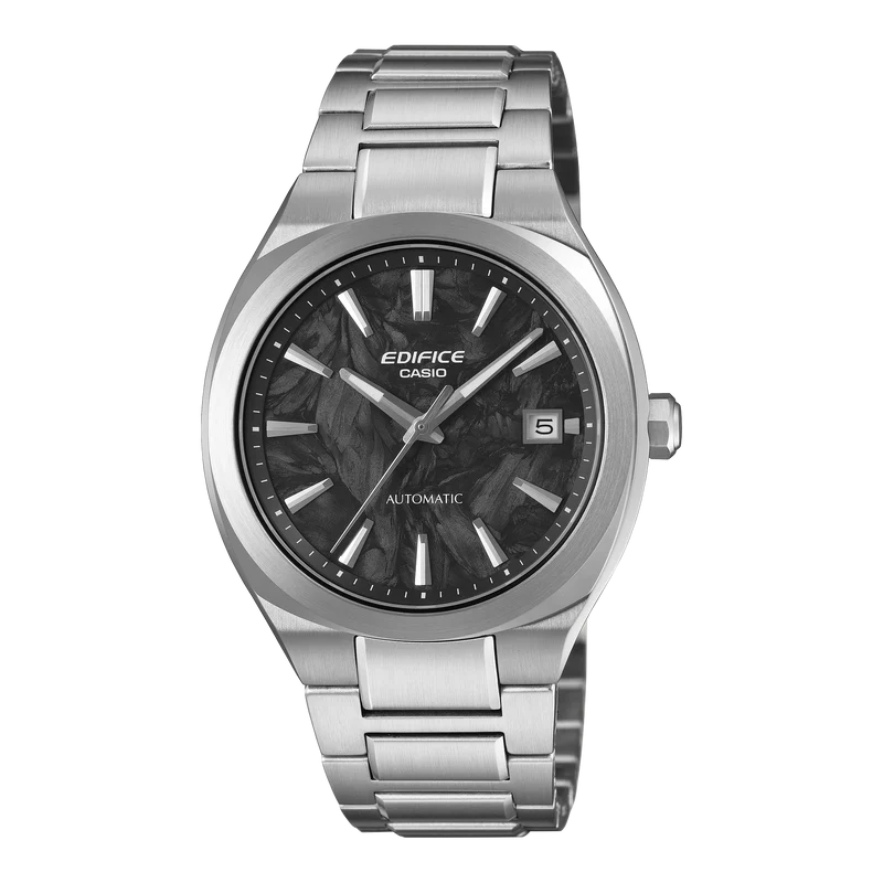 Casio Edifice EFK-200CD-1AER Herren Automatikuhr • Saphirglas • Geschmiedetes Carbon-Zifferblatt
