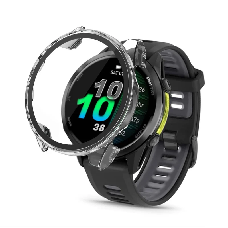 Auffallend Nett Garmin Forerunner 970 Hülle mit Displayschutz in Glas und Silikon