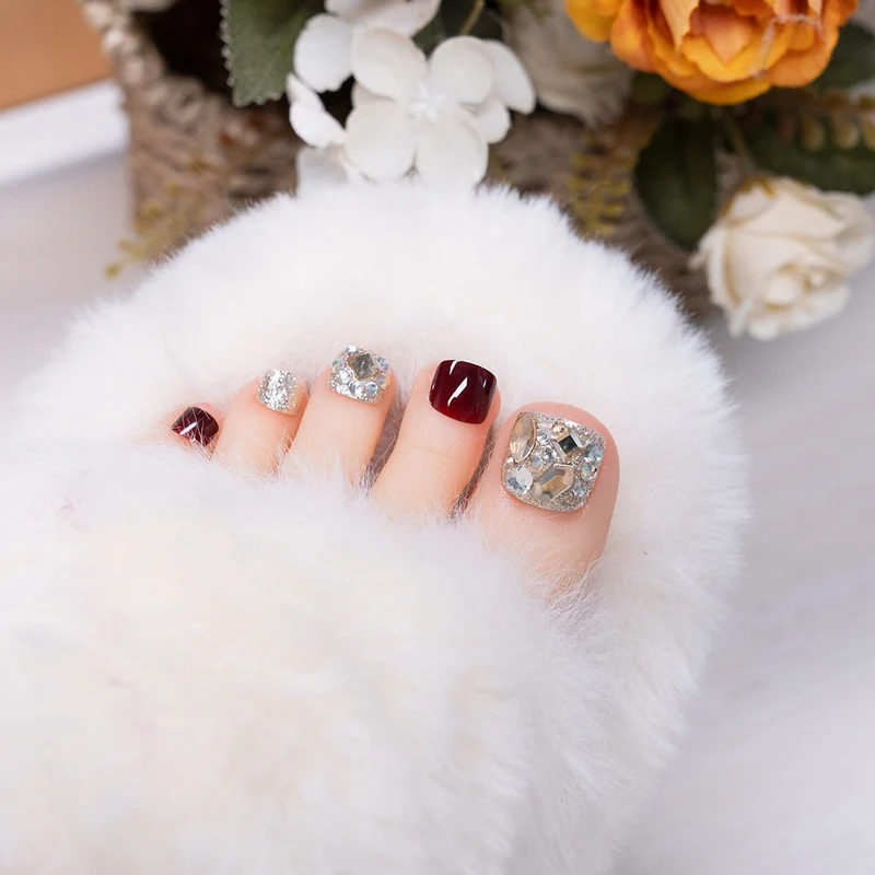 Dekorative Strass-Fußnagelkunst 1791110771
