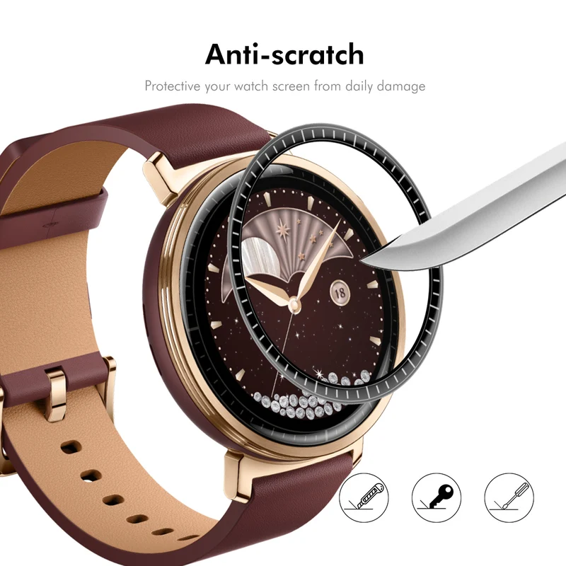 Honor Watch Fit Elegant Edition Silikon 3D Gekrümmt Displayschutz