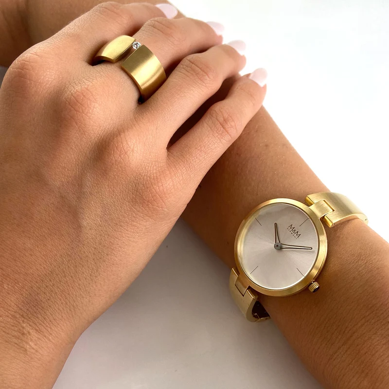 M&M Ring Modern Glam Gold | Modell 208