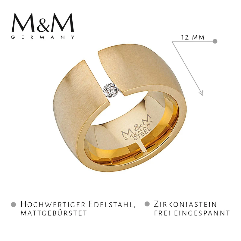 M&M Ring Modern Glam Gold | Modell 208
