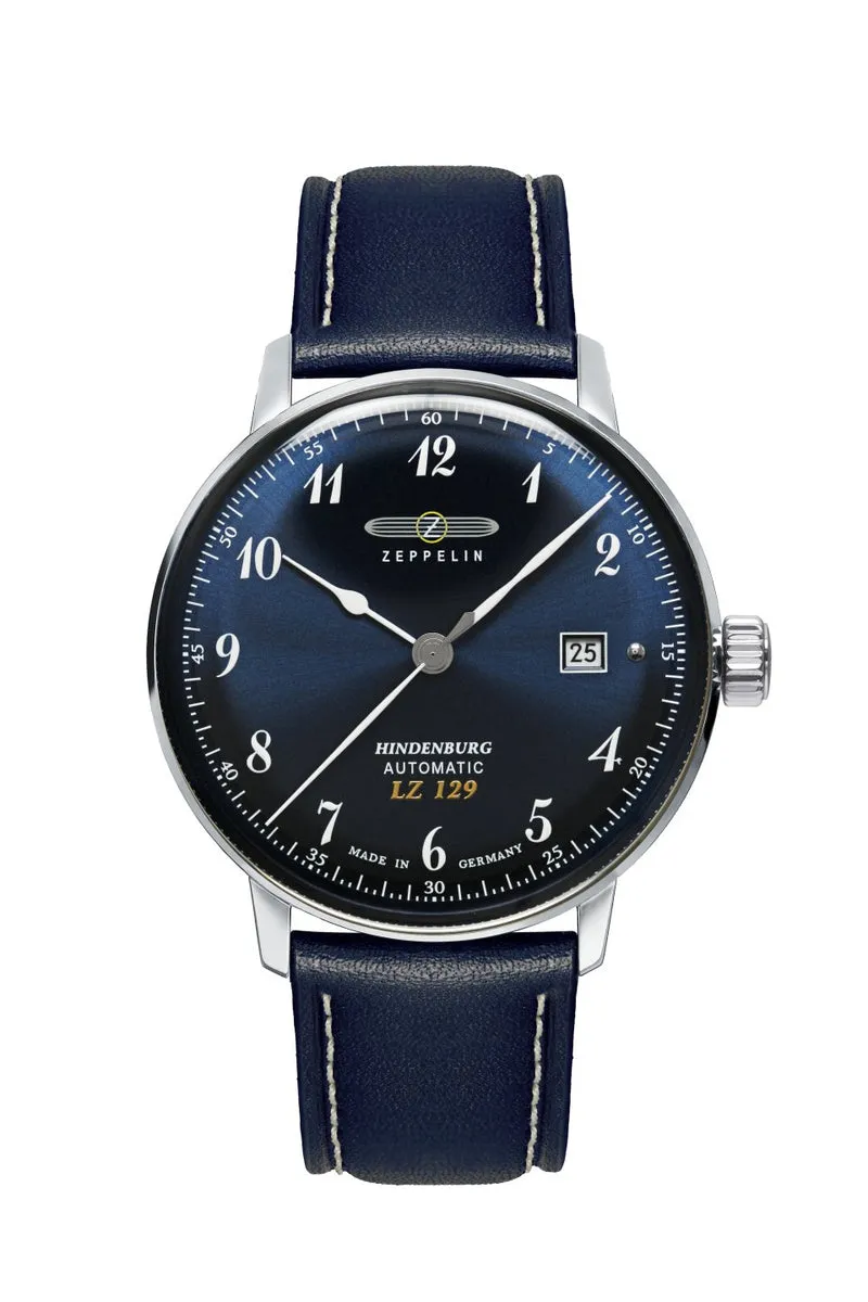 Zeppelin Hindenburg 8056-3 Herrenuhr Dunkelblau • Automatikwerk Miyota 8215 • Made in Germany