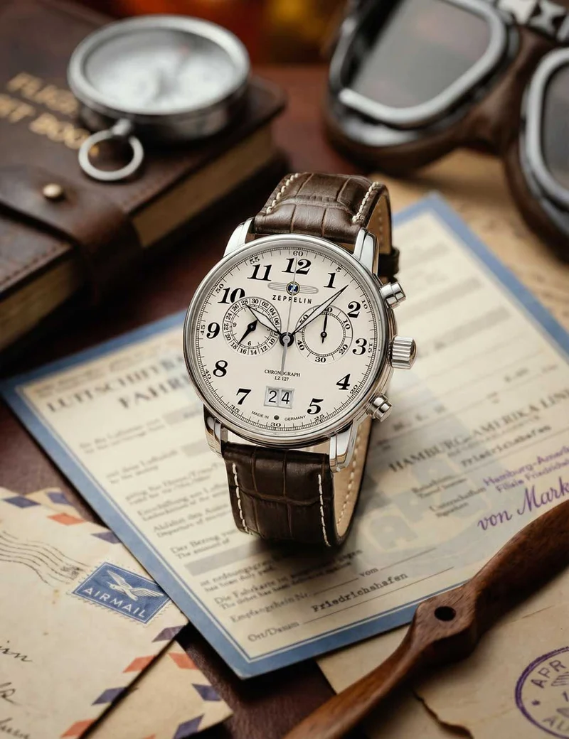Zeppelin Graf Zeppelin LZ127 7684-5 Herren • Chronograph • 5 ATM wasserdicht