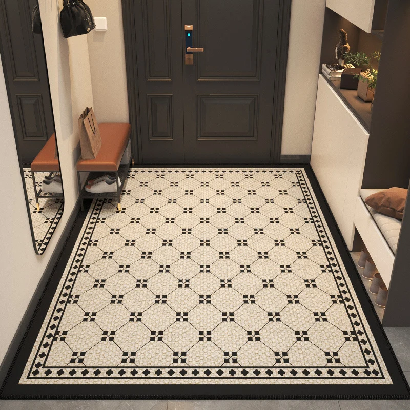 Stylischer geometrischer Muster-Teppich für die Wohnkultur