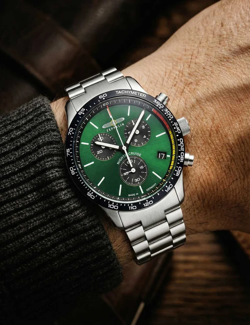 Zeppelin Night Cruise 7288M-4 Herrenuhr • Chronograph • 10 ATM wasserdicht